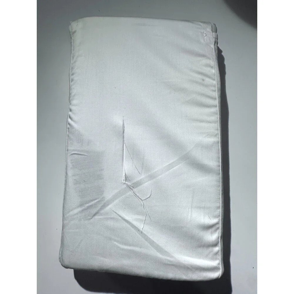 Ralph Lauren Organic Sateen Handkerchief Embroidery King Pillowcases NEW